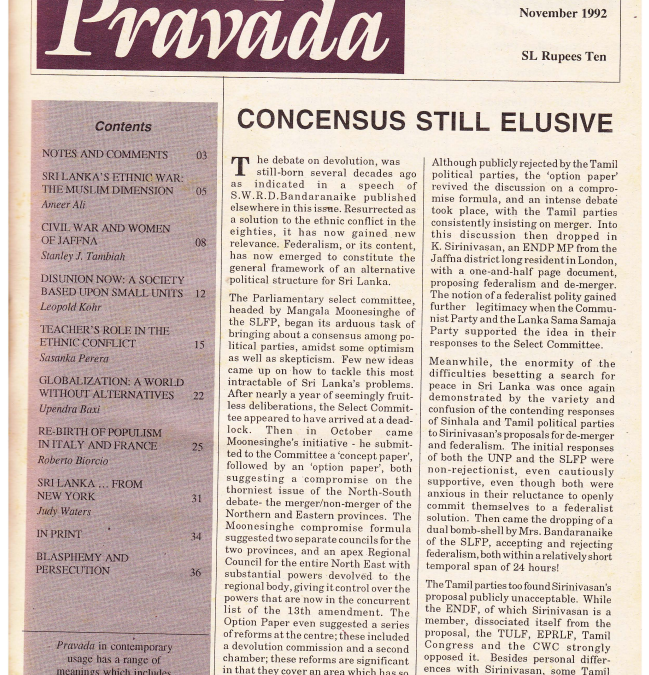 Pravada Vol. 1 No. 11